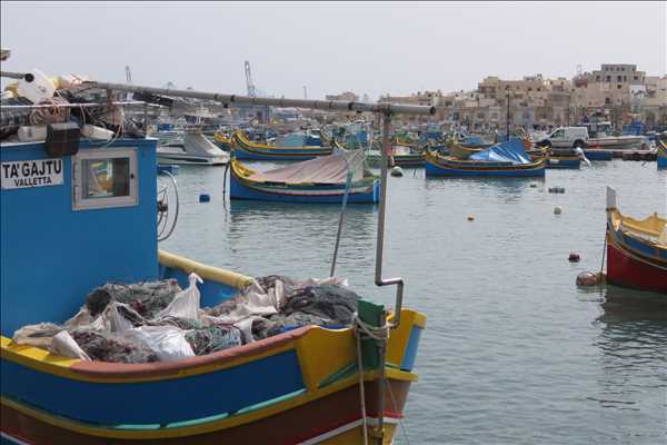 Fiskehamn i Marsaxlokk