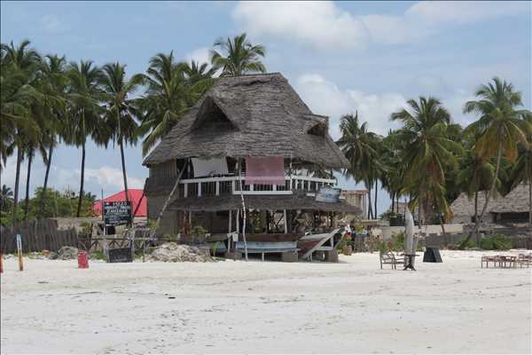 Restaurang på Jambiani stranden